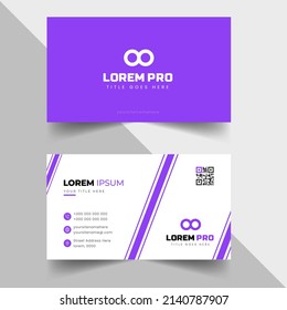 tarjeta de visita creativa moderna y sencilla
plantilla de diseño con formas únicas