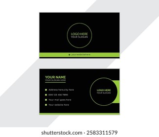 Modern creative simple clean business card Design.