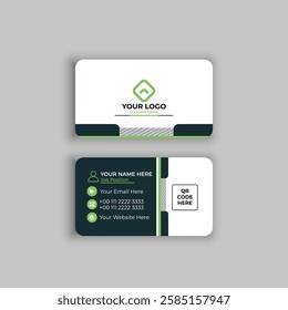 Modern creative simple and clean business card or visiting card design template vector design.