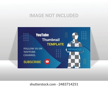 Modern Creative  Simple Eye-Catching Business You Tube Thumbnail Design Template