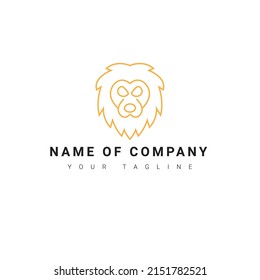 Modern and Creative simple lion mascot logo design free vector file 