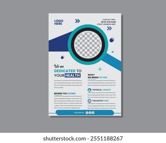 modern creative and simple medical flyer