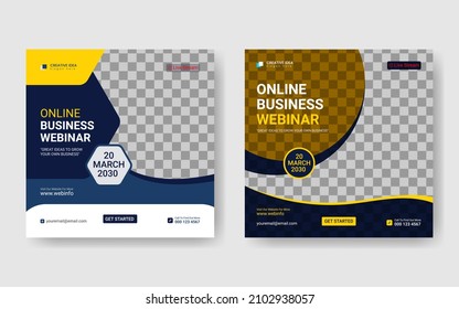 moderno post creativo en medios sociales y banner web.