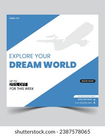 Modern creative social media post design