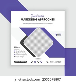Moderne kreative Social-Media-Postvorlagen oder digitales Poster-Design.