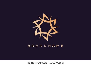 Modern and creative star logo design vector template. 