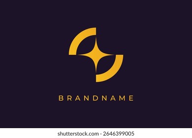 Plantilla de Vector de diseño de logotipo de estrella moderna y creativa. 
