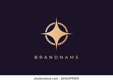 Plantilla de Vector de diseño de logotipo de estrella moderna y creativa. 
