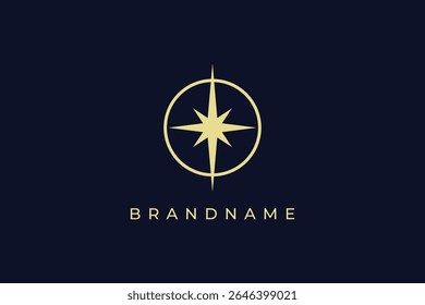 Modern and creative star logo design vector template. 