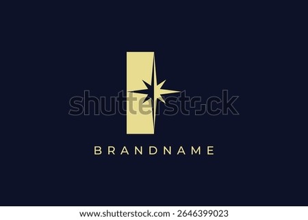 Modern and creative star logo design vector template. 
