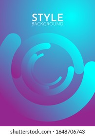 Modern, creative, style abstract cover. Cool gradient shape composition. Eps10 vector.  Vertical illustration. Minimum coverage. Creative fluid background from current form to design fashionable card