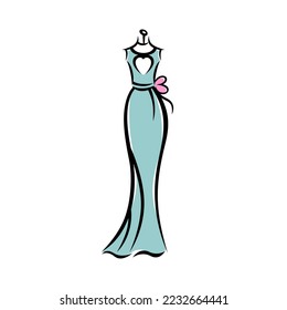 
modern creative stylish dress logo