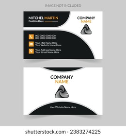 Moderna plantilla de diseño de vectores de tarjetas de visita profesional de estilo creativo y exclusivo, doble cara