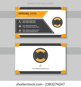 Modern Creative Stylish and Unique Professional Business Card Vector Design Template, Double Sided