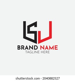 Moderna y creativa Carta SW Logo Vector de diseño e ilustración