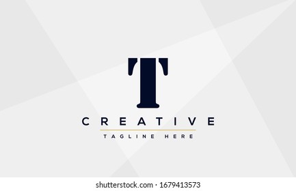 Modern creative T Logo Design and template. T TT icon initials based Monogram and Letters in vector.