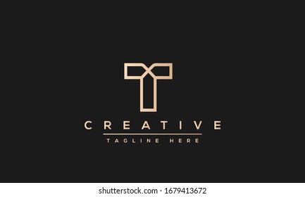 Modern creative T Logo Design and template. T TT icon initials based Monogram and Letters in vector.