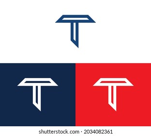 Modernes, kreatives T-Logo-Design und Vorlage