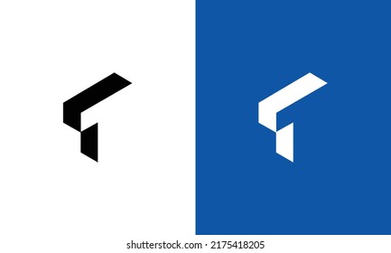 Diseño del logotipo T creativo moderno