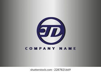 Modernes, kreatives TD Logo-Design und Vorlage. TD-Icon Initialen von Monogram und Letter in Vektorgrafik.