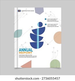 Modern, creative, and tech-oriented — suitable for corporate annual reports, technology companies, or business performance publications