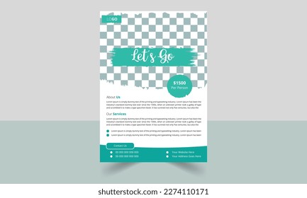 Modern And Creative Travel Flyer