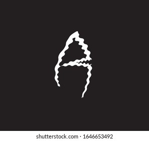 Modern creative trendy business brands black and white color AR RA A R initial based letter icon logo.