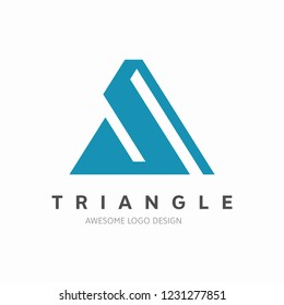 Modern and creative Triangle Logo design vector template. Business logotype