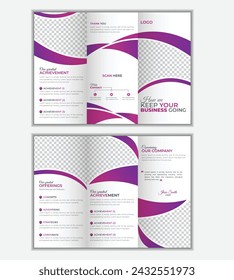 Modern and creative trifold brochure design.