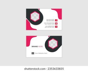 Modern Creative and Unique Business card Design template
