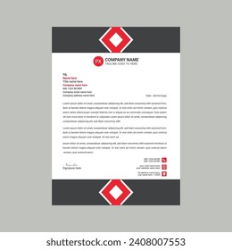 Diseño moderno, creativo, único, limpio y profesional de la plantilla de membrete empresarial para su proyecto