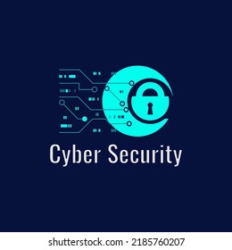 Modern Creative Unique Cyber Security Online Security Logo Design Template