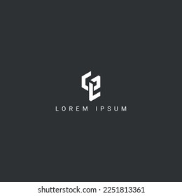 Modern creative unique letter GL LG logo initial based Monogram icon vector.