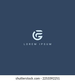 Modern creative unique letter GP PG logo initial based Monogram icon vector.