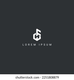 Modern creative unique letter HF FH logo initial based Monogram icon vector.