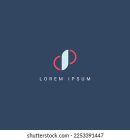 Modern creative unique letter PD DP logo initial based Monogram icon vector