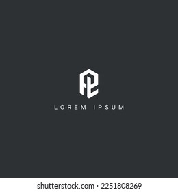 Modern creative unique letter PL LP logo initial based Monogram icon vector.