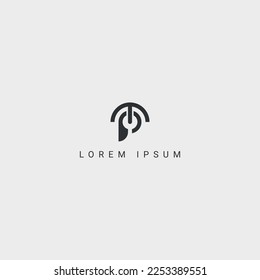Modern creative unique letter PT TP logo initial based Monogram icon vector.