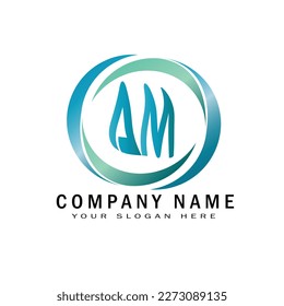 AM MODERN CREATIVE UNIQUE LOGO DESIGN FOR COMPANY