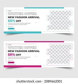 Modern creative  unique social media Facebook Cover Design Template