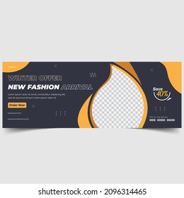 Modern creative unique social media Cover Design Template