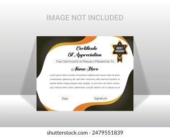 Diseño de certificado útil creativo moderno