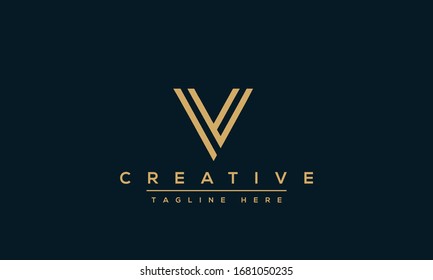 Modern creative V Logo Design and template. V VV icon initials based Monogram and Letters in vector.