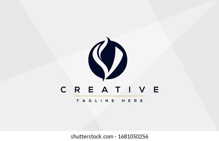 Modern creative V Logo Design and template. V VV icon initials based Monogram and Letters in vector.