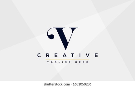 Modern creative V Logo Design and template. V VV icon initials based Monogram and Letters in vector.