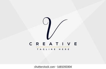 Modernes, kreatives V-Logo-Design und Vorlage. V VV-Icon Initialen basierend auf Monogram und Letters in Vektorillustration.