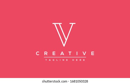 Modern creative V Logo Design and template. V VV icon initials based Monogram and Letters in vector.