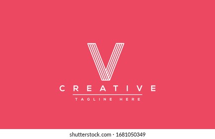 Modern creative V Logo Design and template. V VV icon initials based Monogram and Letters in vector.