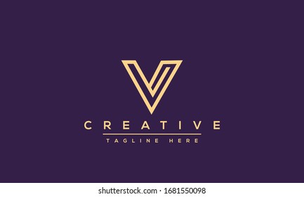 Modern creative V Logo Design and template. V VV icon initials based Monogram and Letters in vector.