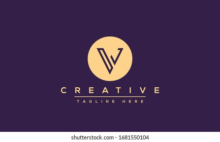Modern creative V Logo Design and template. V VV icon initials based Monogram and Letters in vector.